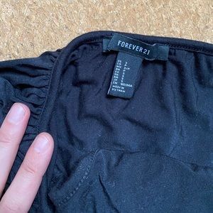 Never worn size small ruffled one shoulder top